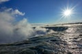 Niagara falls. Waterfall in winter,Canadian side Royalty Free Stock Photo