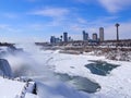 Niagara falls in winter Royalty Free Stock Photo