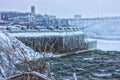 Niagara Falls Winter Tourists Royalty Free Stock Photo