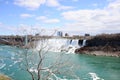 The Niagara River falls and bridge Royalty Free Stock Photo