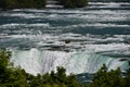 Niagara River and Horseshoe Falls between USA and Canada Royalty Free Stock Photo