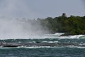 Niagara River and Horseshoe Falls between USA and Canada Royalty Free Stock Photo