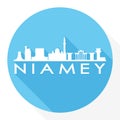 Niamey Niger Flat Icon Skyline Silhouette Design City Vector Art Logo.