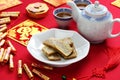 Nian gao, chinese new year rice cake Royalty Free Stock Photo