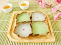 Nian gao or Chinese New Year`s cake rice cake