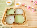 Nian gao or Chinese New Year`s cake rice cake