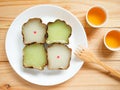 Nian gao or Chinese New Year`s cake rice cake