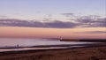 Niarn beach at sunset Royalty Free Stock Photo