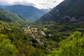 Niaux village in Pyrenees mountains in France