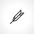 Nib Icon. Plume Vector Element, Feather, Pen icon