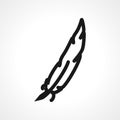 Nib Icon. Plume Vector Element, Feather, Pen icon