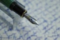 The Nib of a Pelikan fountain pen