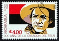 NICARAGUA - CIRCA 1981: A stamp printed in Nicaragua shows Sandinista guerrilla, circa 1981.