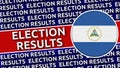 Nicaragua Circular Flag with Election Results Titles