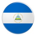 Nicaragua Flag Button, News Concept Badge