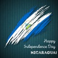 Nicaragua Independence Day Patriotic Design.