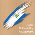 Nicaragua Independence Day Patriotic Design.