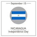 Nicaragua Independence Day, September 15