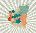 Nicaragua map.