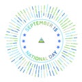 Nicaragua national day badge.