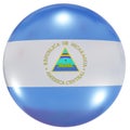 Nicaragua national flag button