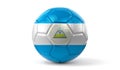 Nicaragua - national flag on soccer ball