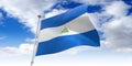 Nicaragua - waving flag - 3D illustration