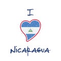 Nicaraguan flag patriotic t-shirt design.