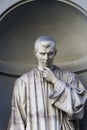 Niccolo Machiavelli statue in Florence Royalty Free Stock Photo