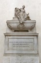 Niccolo Machiavelli tomb in Basilica di Santa Croce, Florence Royalty Free Stock Photo