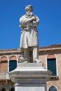 Niccolo Tommaseo statue in Venice, Italy Royalty Free Stock Photo