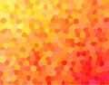 Nice abstract illustration of orange, yellow and red Small hexagon. Useful background for your needs.