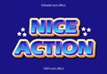 Nice action purple background blue writing with star text effect