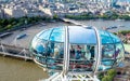 Nice aerial London cityscape with Charing Cross Station