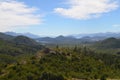 Nice amazing view of Bariloche, Argentina. Landscape green mountains  Bariloche Royalty Free Stock Photo