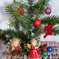 Nice angel and globes Christmas decorations