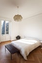 Nice apartment refitted, bedroom Royalty Free Stock Photo