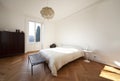 Nice apartment refitted, bedroom Royalty Free Stock Photo