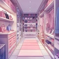 nice background of elegant clothes room Royalty Free Stock Photo