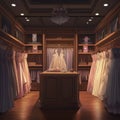 nice background of elegant clothes room Royalty Free Stock Photo