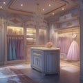 nice background of elegant clothes room Royalty Free Stock Photo