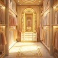 nice background of elegant clothes room Royalty Free Stock Photo
