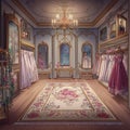 nice background of elegant clothes room Royalty Free Stock Photo