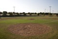 Nice baseball practice field in city Frisco TX Royalty Free Stock Photo