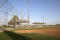 A nice baseball practice field interior