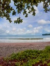 Nice beach, Batukaras beach Pangandaran Royalty Free Stock Photo