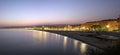 Nice : Beach Panorama at night