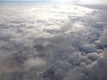 A layer of cloud from the top of clouds