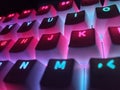 So nice and beautiful ranbow keyboard Royalty Free Stock Photo