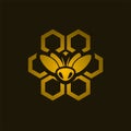 Nice bee icon Royalty Free Stock Photo